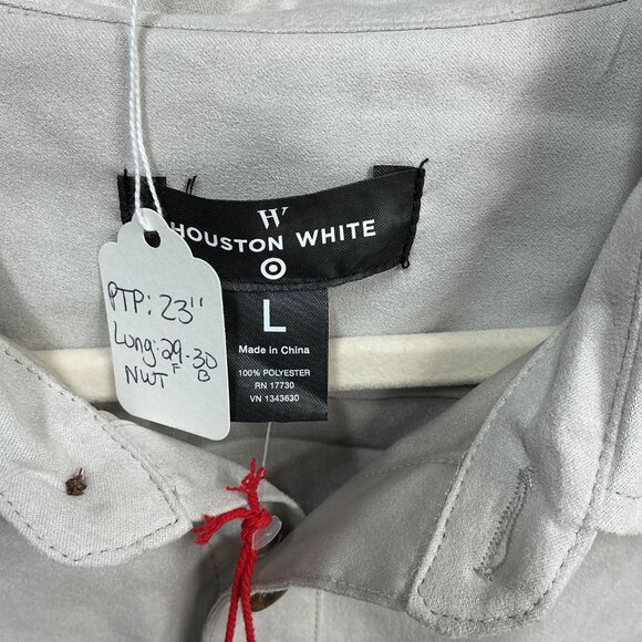 LARGE MENS LONG SLEEVE BUTTON DOWN FRONT NWT - Picture 12 of 14